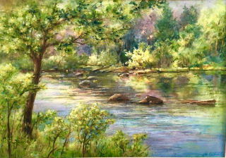 A Beautiful Day on the River - Jan Boelte