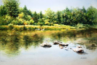 A Wisconsin River View - Jan Boelte